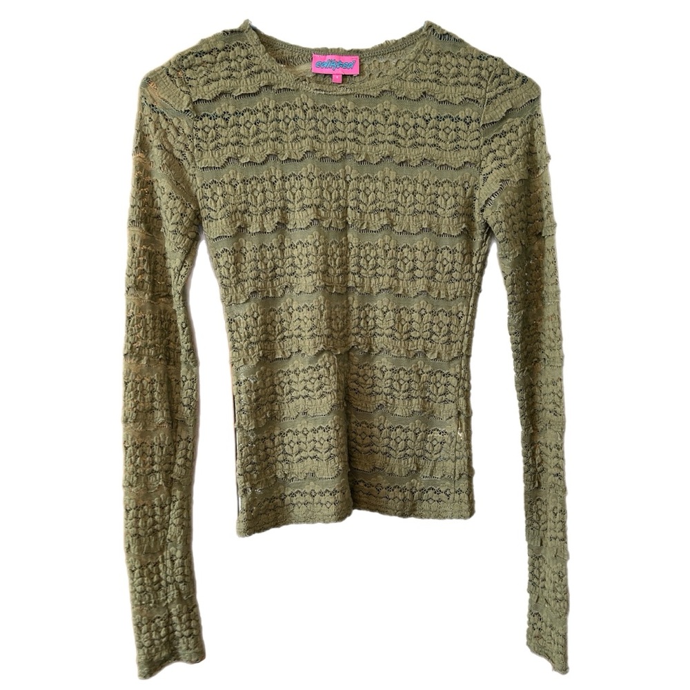 Edikted Women’s Green Long Sleeve Top